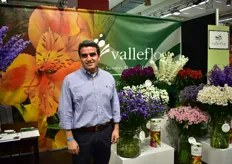 James Andreade of Valleflor. It is the first time at the IPM Essen for this Ecuadorian flower grower. 